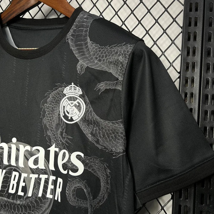 Maillot Real Madrid foot 2024 2025 Noir